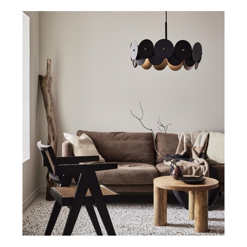 Markslöjd 108265 - Висящ полилей VEGAS 3xE27/40W/230V черен