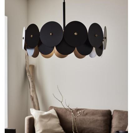 Markslöjd 108265 - Висящ полилей VEGAS 3xE27/40W/230V черен