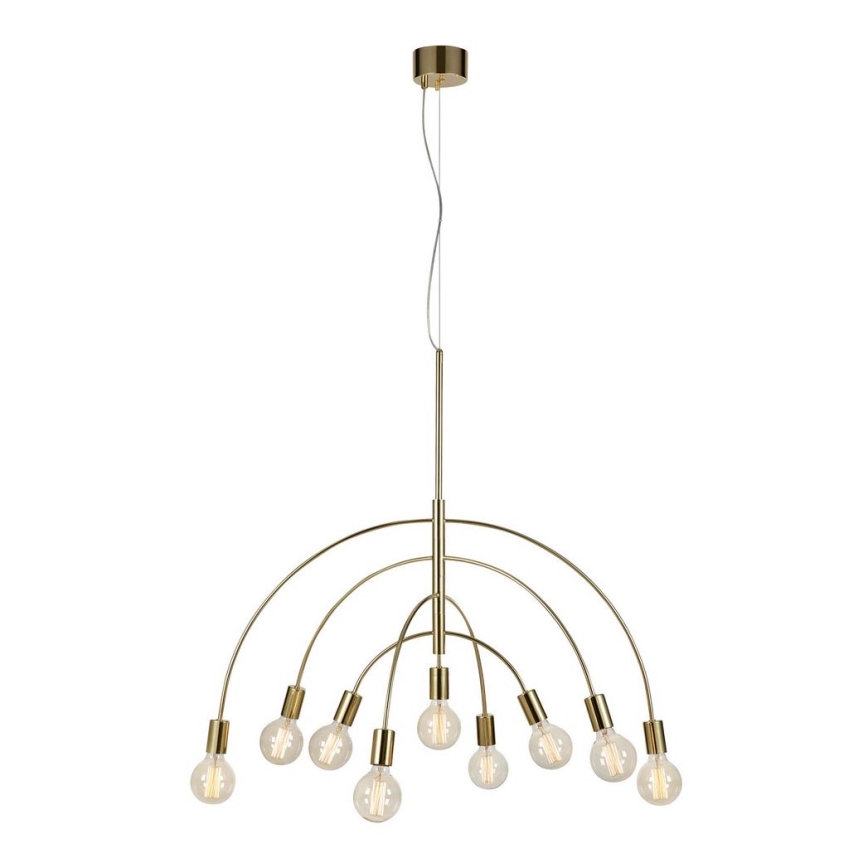 Markslöjd 108289 - Висящ полилей LAVELLO 9xE27/40W/230V златист