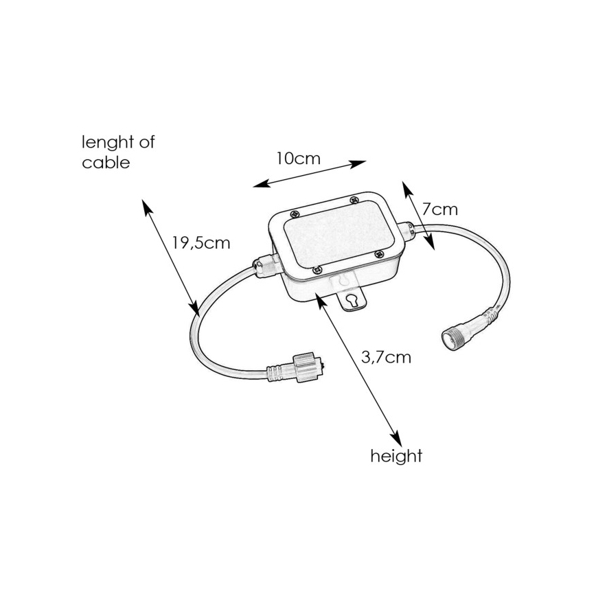 Markslöjd 108332 - Кутия за предпазители GARDEN24 24V IP44