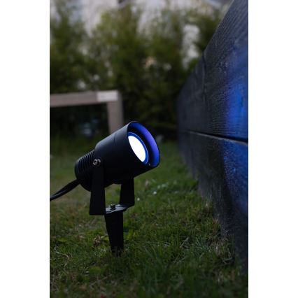 Markslöjd 108404 - Външна LED RGBW лампа GARDEN24 LED/6W/24V 30 см IP44 черна