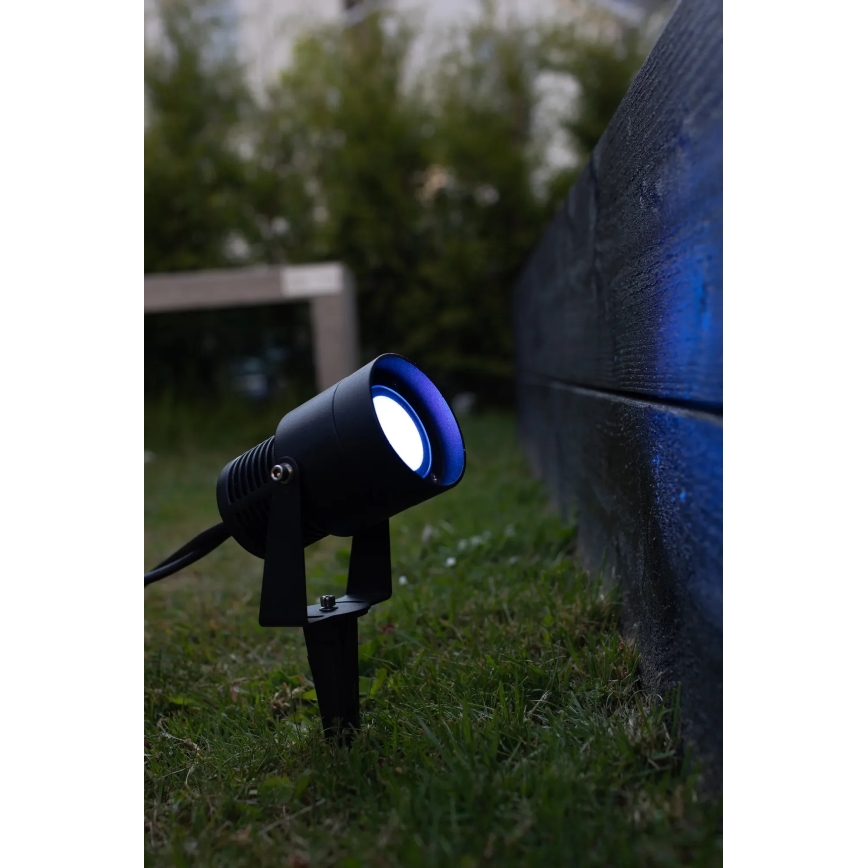 Markslöjd 108404 - Външна LED RGBW лампа GARDEN24 LED/6W/24V 30 см IP44 черна