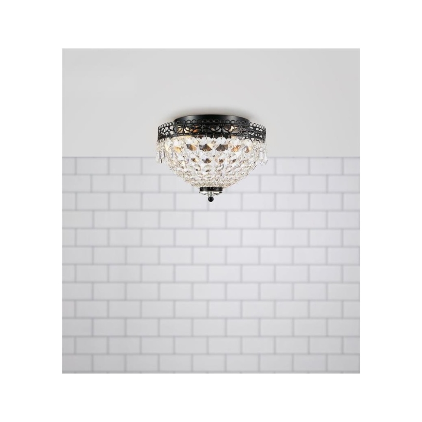 Markslöjd 108424 - Лампа JOLINE 2xE14/40W/230V черна