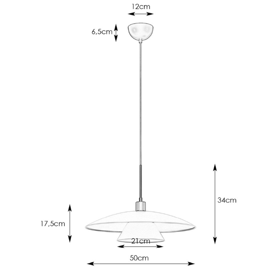 Markslöjd 108430 - Пендел MILLINGE 1xE27/40W/230V бял