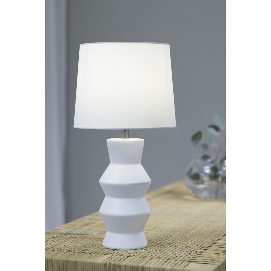 Markslöjd 108448 - Настолна лампа SIENNA 1xE27/40W/230V бял