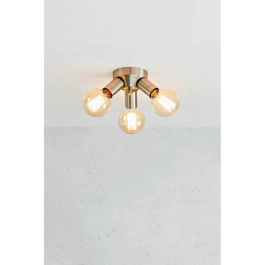Markslöjd 108551 - Плафониера MAZZO 3xE27/40W/230V матов хром