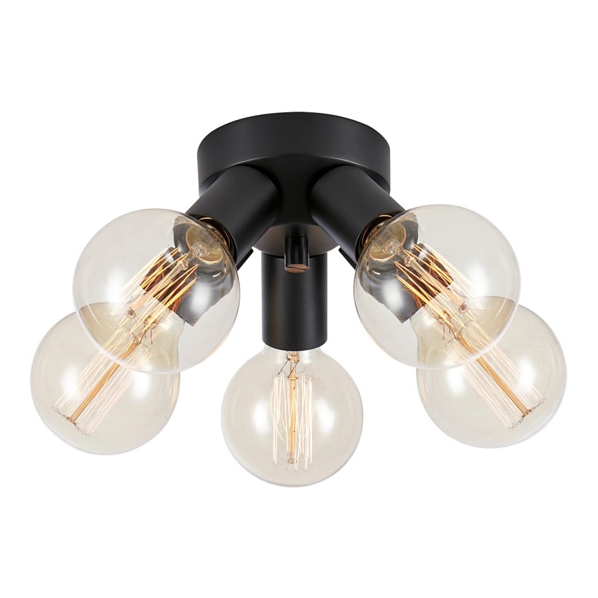 Markslöjd 108552 - Плафон MAZZO 5xE27/40W/230V черна