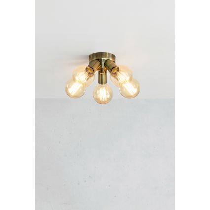 Markslöjd 108553 - Плафониера MAZZO 5xE27/40W/230V месинг