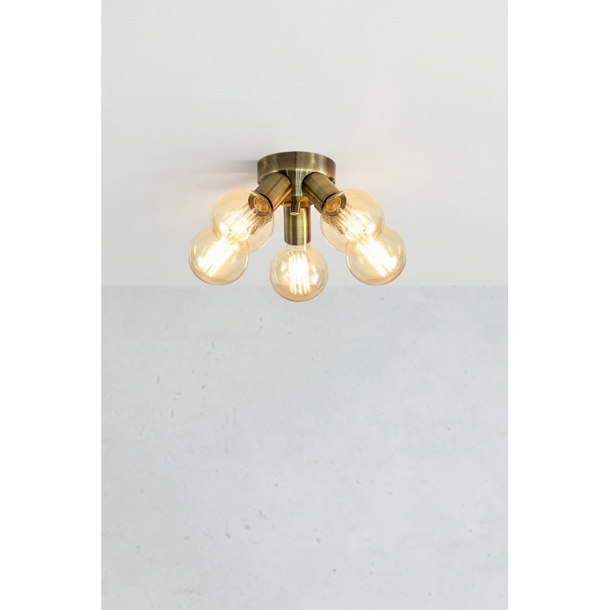 Markslöjd 108553 - Плафониера MAZZO 5xE27/40W/230V месинг