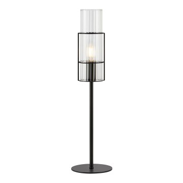Markslöjd 108555 - Настолна лампа TUBO 1xE14/40W/230V 50 cm черна/прозрачен
