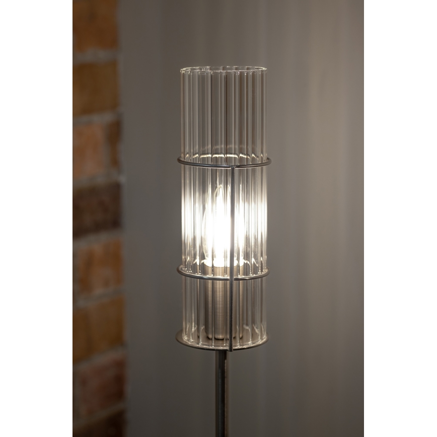 Markslöjd 108558 - Настолна лампа TUBO 1xE14/40W/230V 65 см лъскав хром/прозрачна