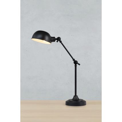Markslöjd 108584 - Настолна лампа PORTLAND 1xE27/40W/230V черна
