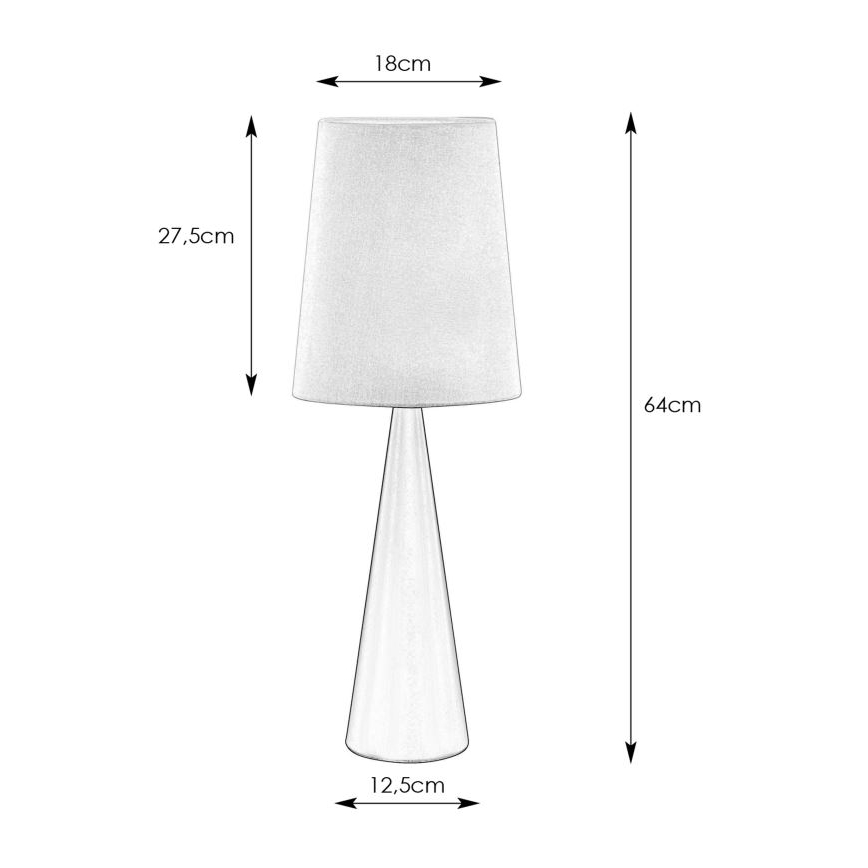 Markslöjd 108597 - Настолна лампа CONUS 1xE14/40W/230V бяла/черна