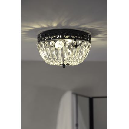 Markslöjd 108598 - Плафон ETIENNE 2xE14/40W/230V черна