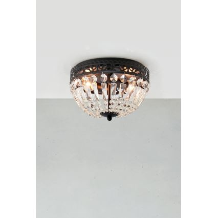 Markslöjd 108598 - Плафон ETIENNE 2xE14/40W/230V черна