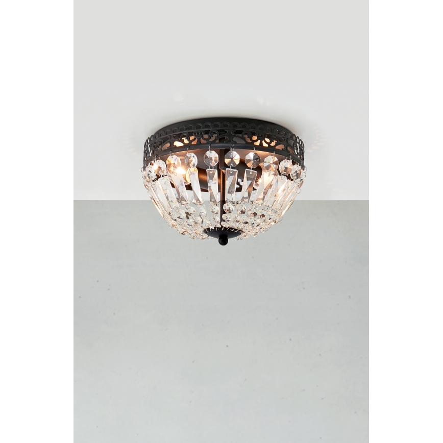 Markslöjd 108598 - Плафон ETIENNE 2xE14/40W/230V черна