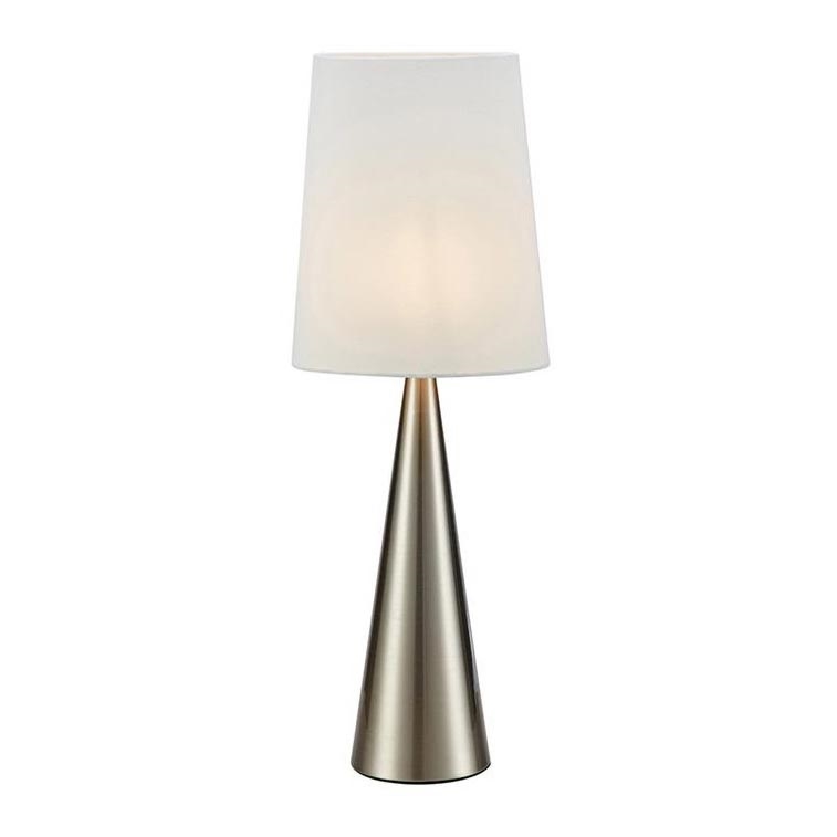 Markslöjd 108624 - Настолна лампа CONUS 1xE14/40W/230V бяла/матов хром