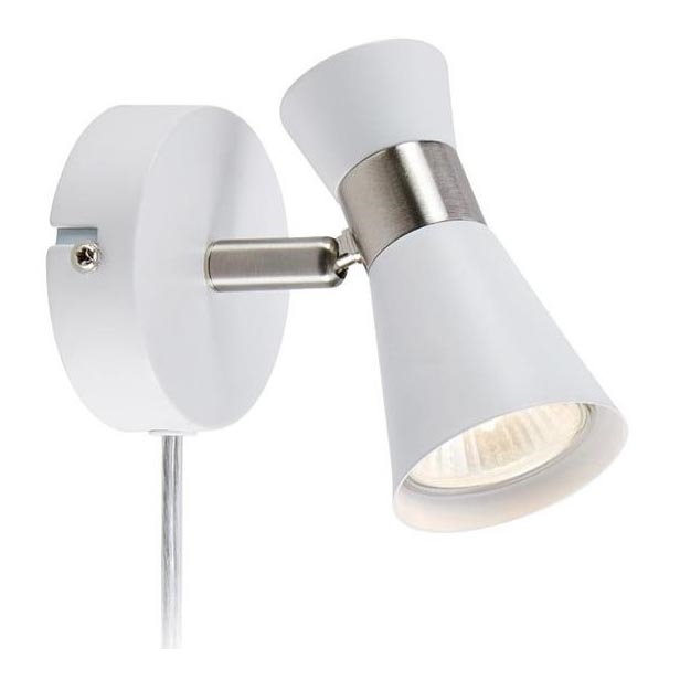 Markslöjd 108627- Стенен спот FOLIE 1xGU10/7W/230V бял/матов хром