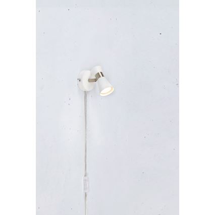Markslöjd 108627- Стенен спот FOLIE 1xGU10/7W/230V бял/матов хром