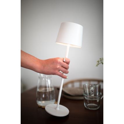 Markslöjd 108654 - LED Димируем rechargeable лампа FIORE LED/2W/5V IP44 38 см бял