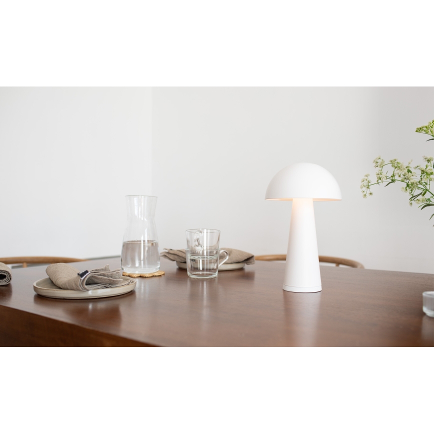 Markslöjd 108656 - LED Димируем rechargeable лампа FUNGI LED/1,5W/5V IP44 бял