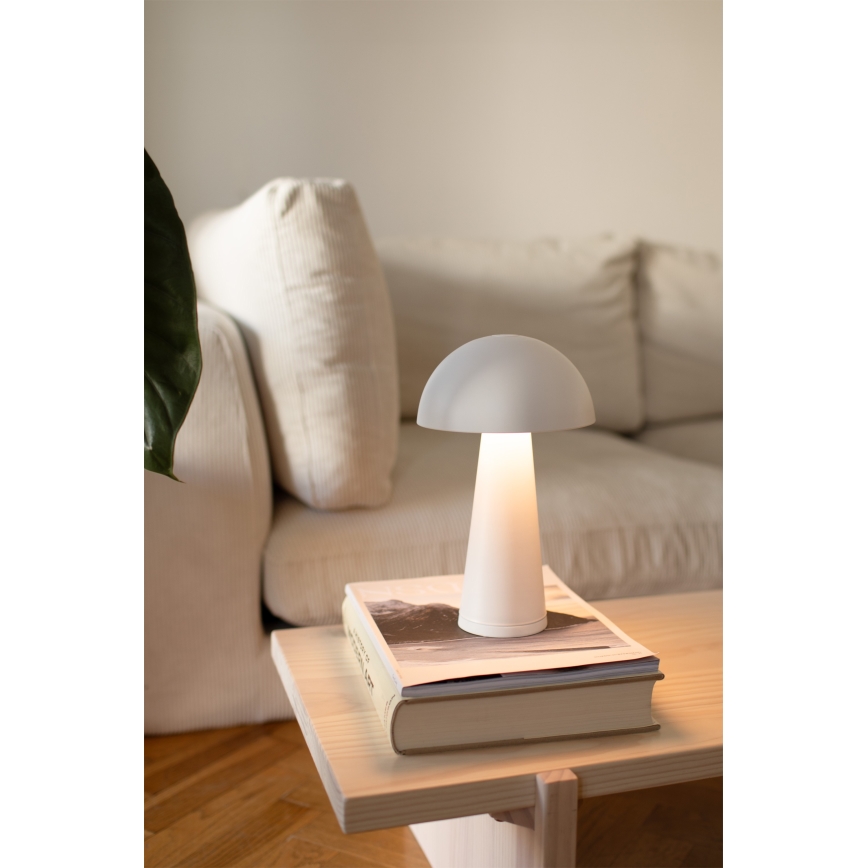 Markslöjd 108656 - LED Димируем rechargeable лампа FUNGI LED/1,5W/5V IP44 бял