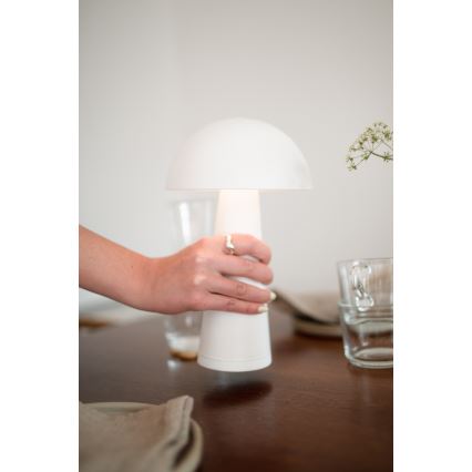 Markslöjd 108656 - LED Димируем rechargeable лампа FUNGI LED/1,5W/5V IP44 бял
