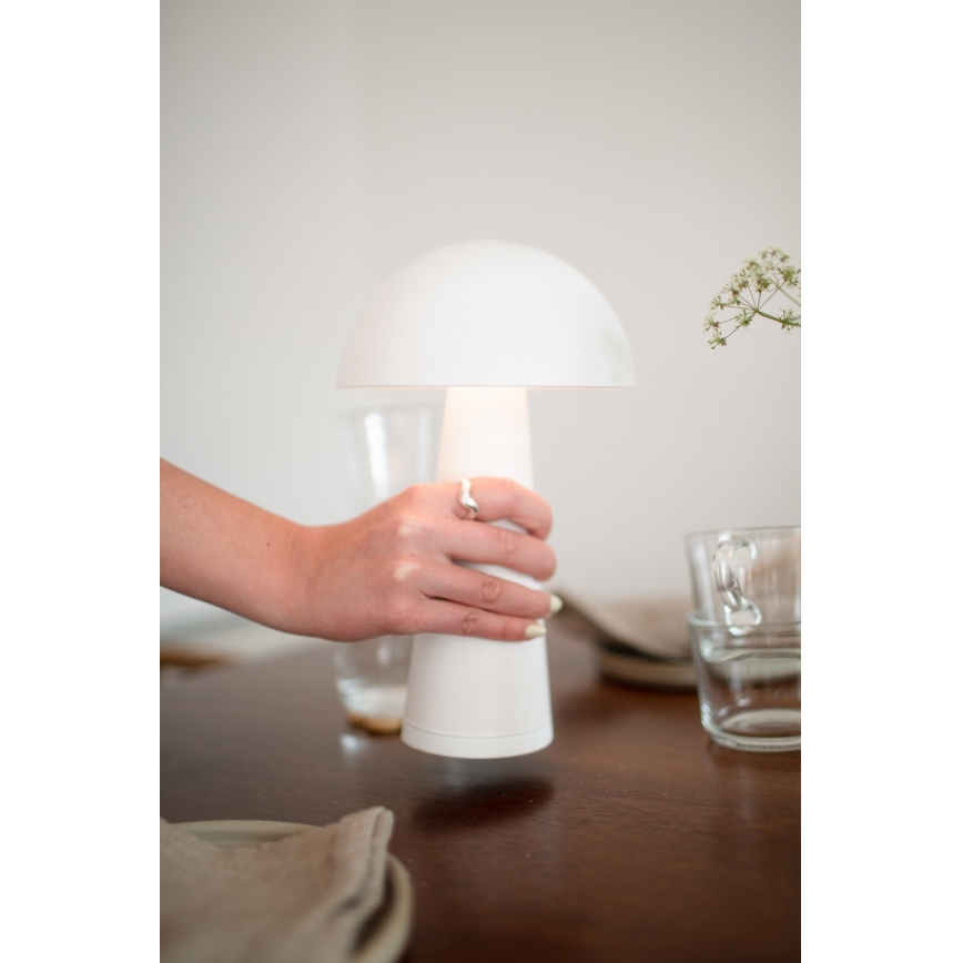Markslöjd 108656 - LED Димируем rechargeable лампа FUNGI LED/1,5W/5V IP44 бял