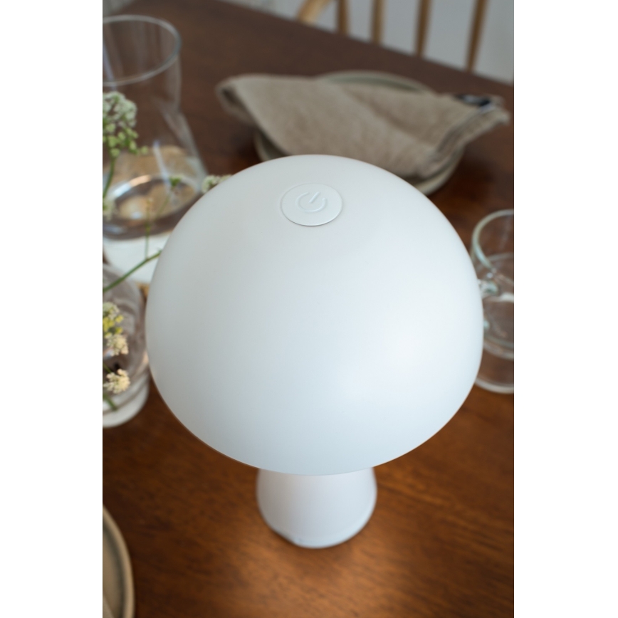 Markslöjd 108656 - LED Димируем rechargeable лампа FUNGI LED/1,5W/5V IP44 бял