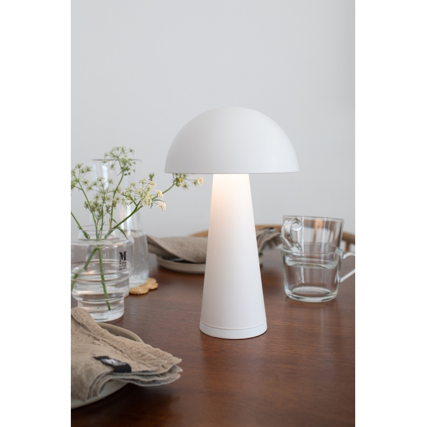 Markslöjd 108656 - LED Димируем rechargeable лампа FUNGI LED/1,5W/5V IP44 бял