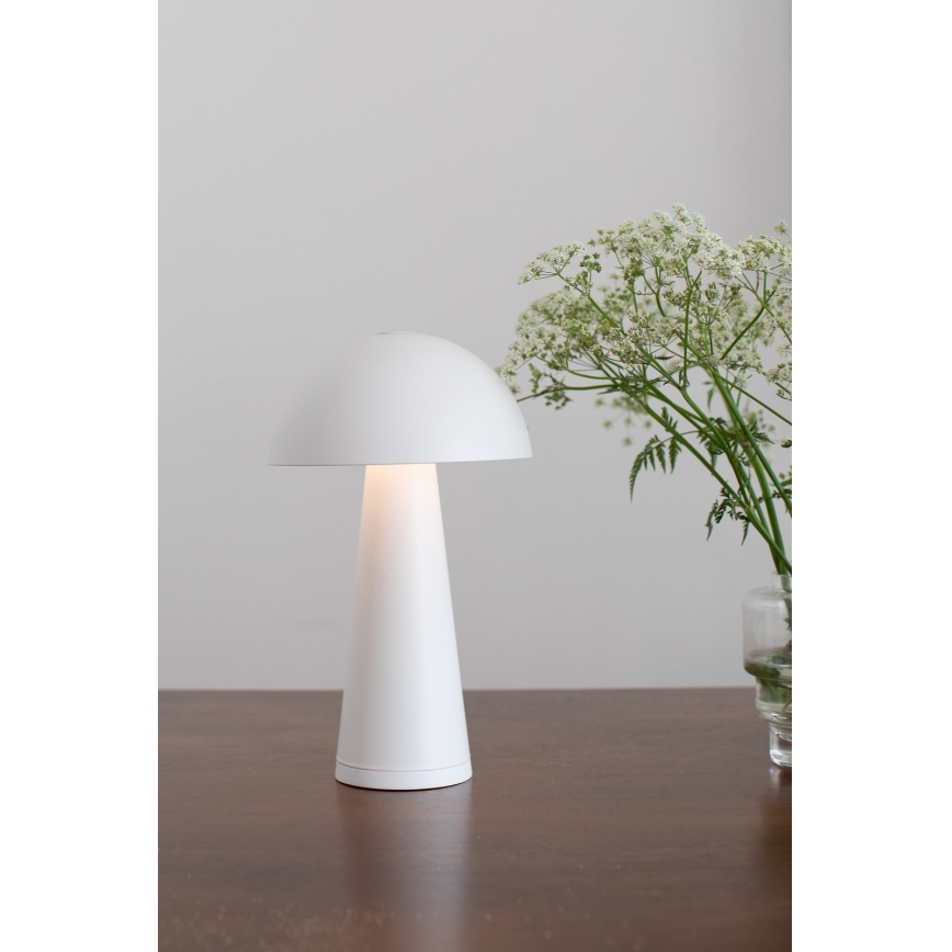 Markslöjd 108656 - LED Димируем rechargeable лампа FUNGI LED/1,5W/5V IP44 бял
