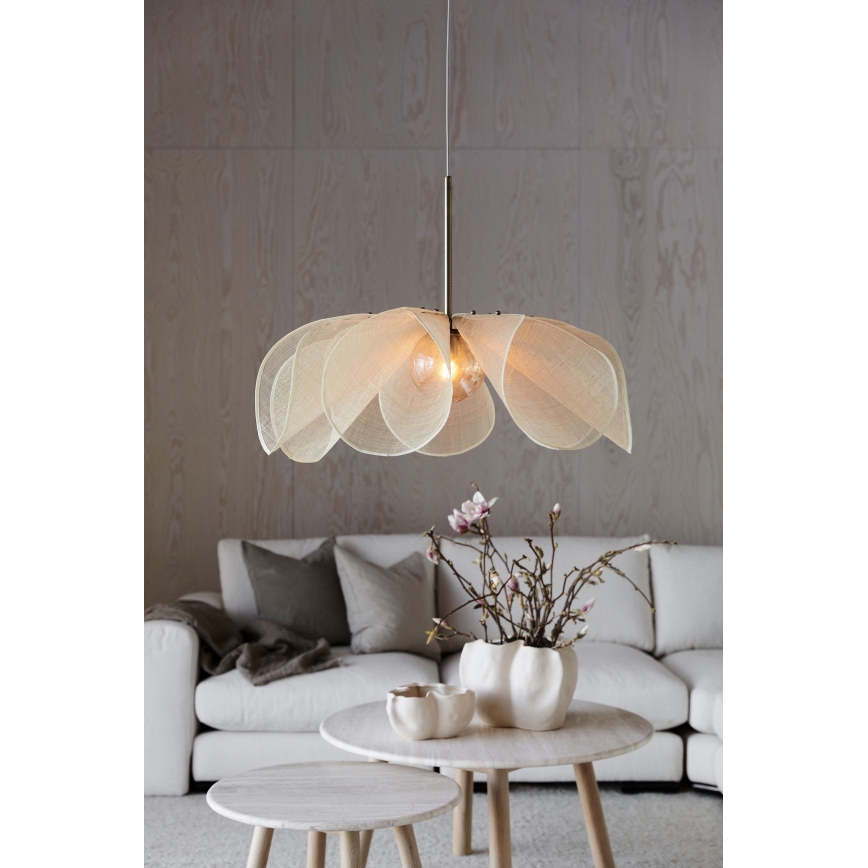 Markslöjd 108661 - Пендел STYRKA 1xE27/40W/230V Ø 75 см бежов