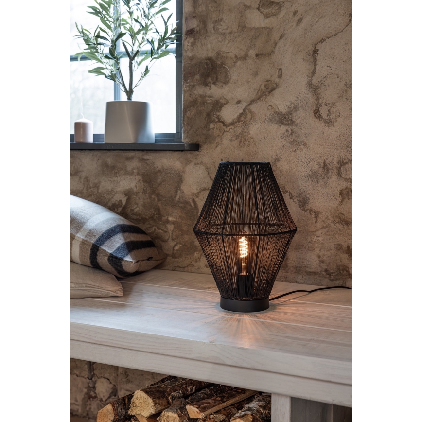 Markslöjd 108666 - Настолна лампа CASA 1xE27/40W/230V черен