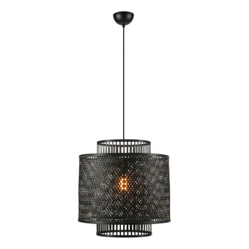 Markslöjd 108676 - Пендел STRATI 1xE27/40W/230V черен/бамбук