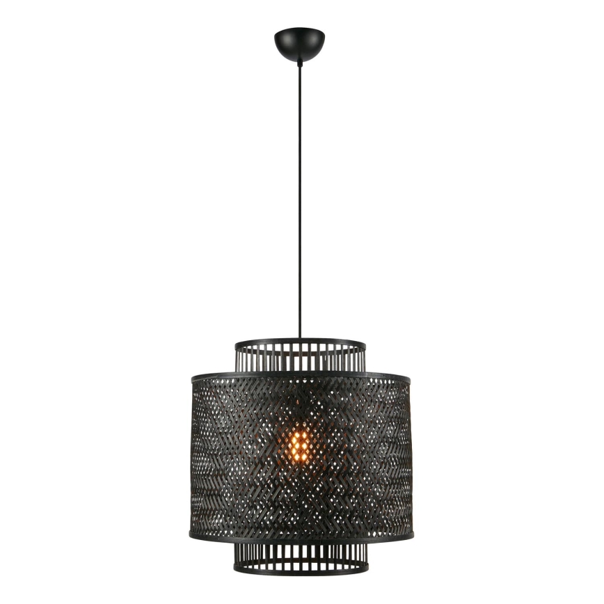 Markslöjd 108676 - Пендел STRATI 1xE27/40W/230V черен/бамбук