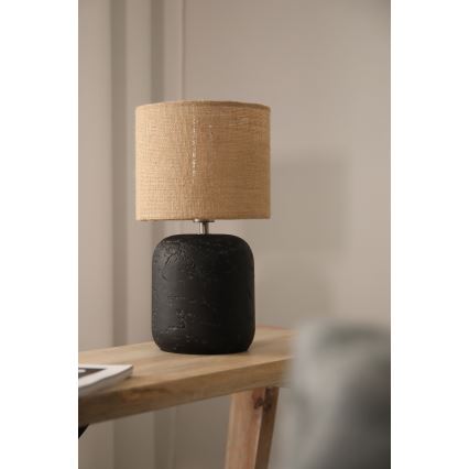 Markslöjd 108683 - Настолна лампа MONTAGNA 1xE14/40W/230V 32 cm бежов/черен