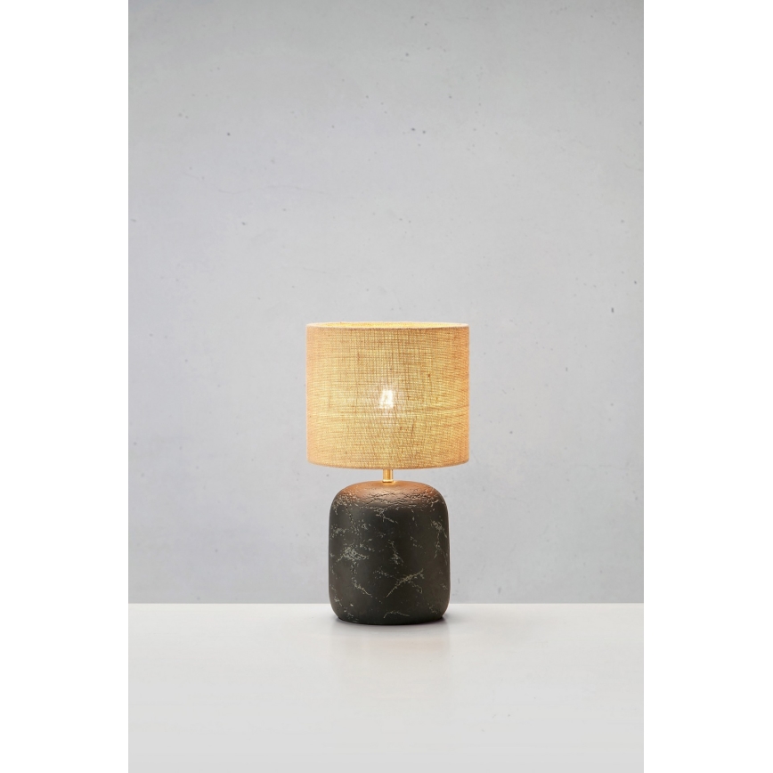 Markslöjd 108683 - Настолна лампа MONTAGNA 1xE14/40W/230V 32 cm бежов/черен