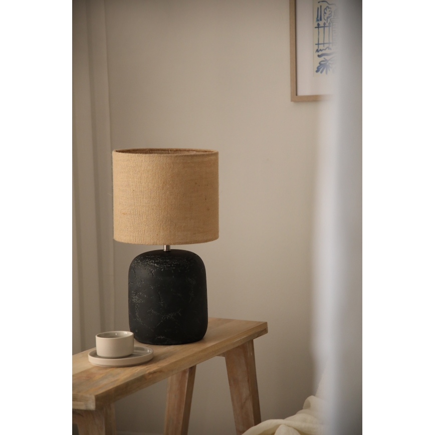 Markslöjd 108684 - Настолна лампа MONTAGNA 1xE14/40W/230V 45 cm бежов/черен