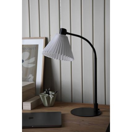 Markslöjd 108697 - Настолна лампа MIRA 1xE14/40W/230V черен/бял