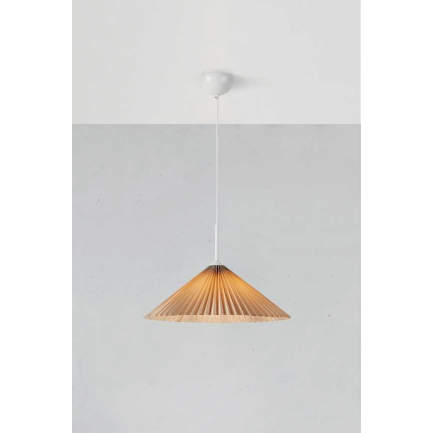 Markslöjd 108710 - Пендел PLISADO 1xE27/40W/230V Ø 50 см бежов