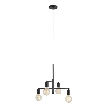 Markslöjd 108716 - Пендел CIELO 4xE27/40W/230V черен