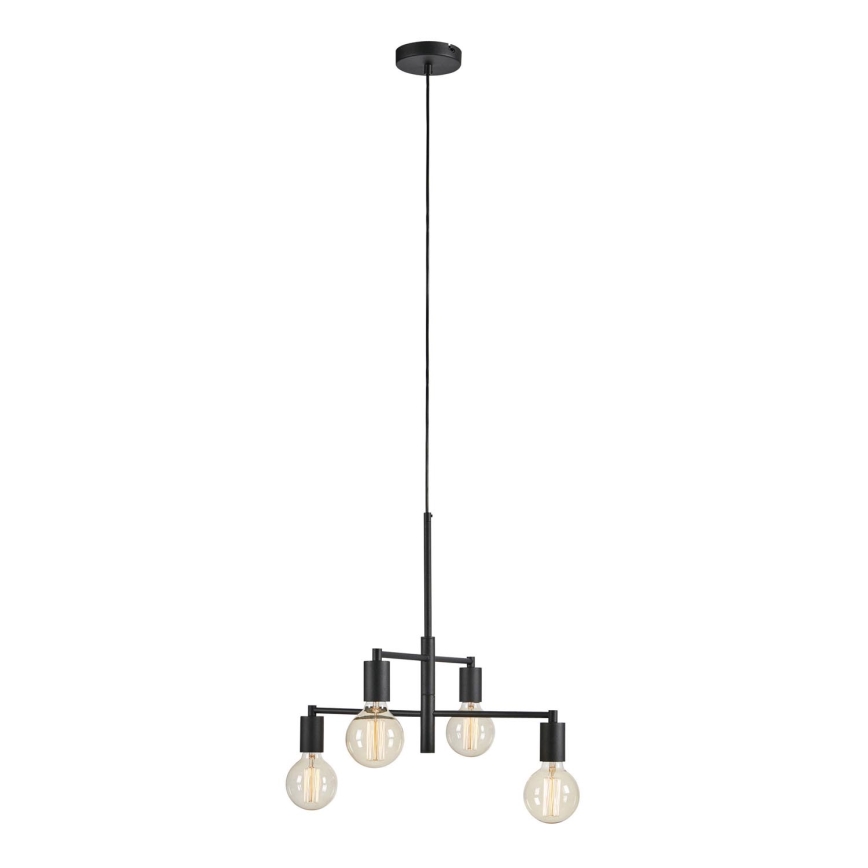 Markslöjd 108716 - Пендел CIELO 4xE27/40W/230V черен