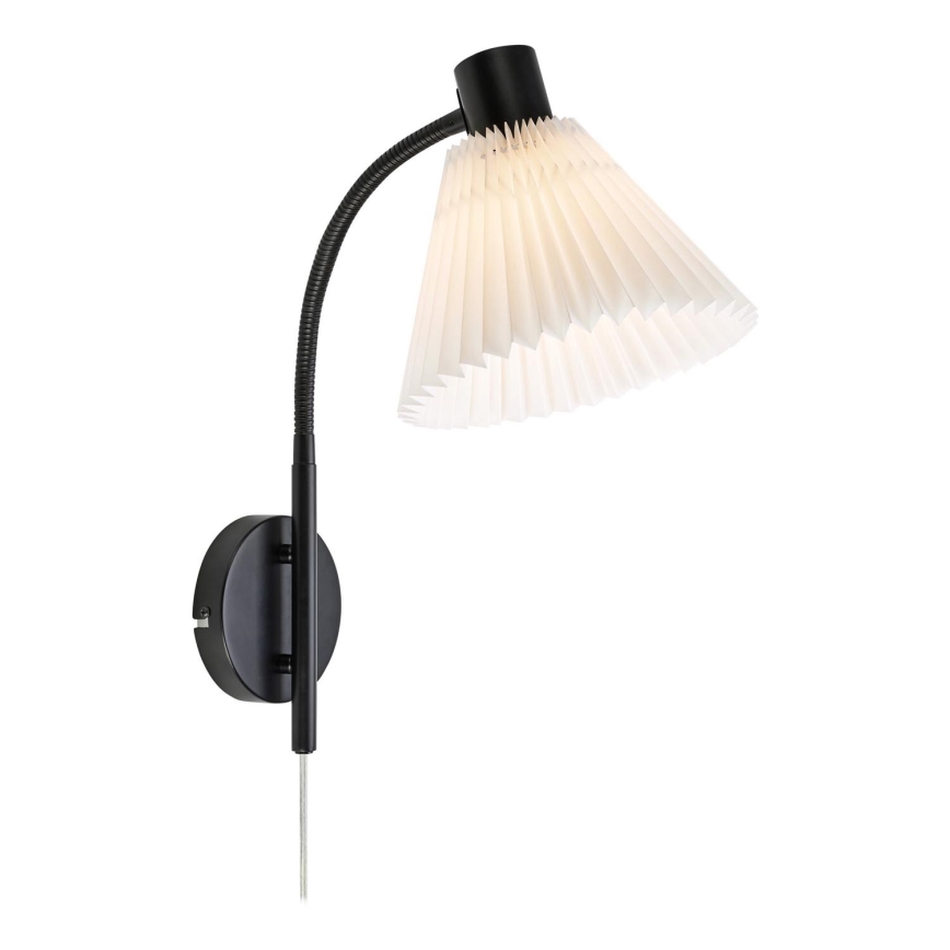 Markslöjd 108752 - Аплик MIRA 1xE14/40W/230V черен/бял