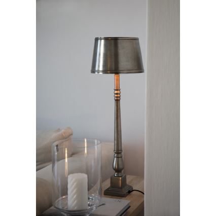Markslöjd 108775 - Настолна лампа METALLO 1xE27/40W/230V матов хром