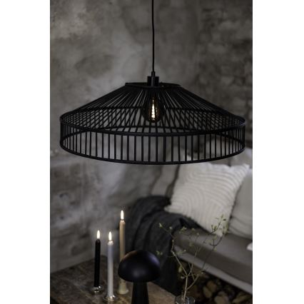 Markslöjd 108782 - Пендел TAPA 1xE27/40W/230V черен/бамбук