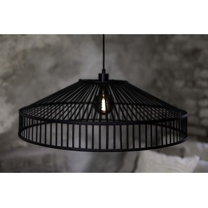Markslöjd 108782 - Пендел TAPA 1xE27/40W/230V черен/бамбук