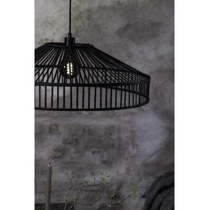 Markslöjd 108782 - Пендел TAPA 1xE27/40W/230V черен/бамбук