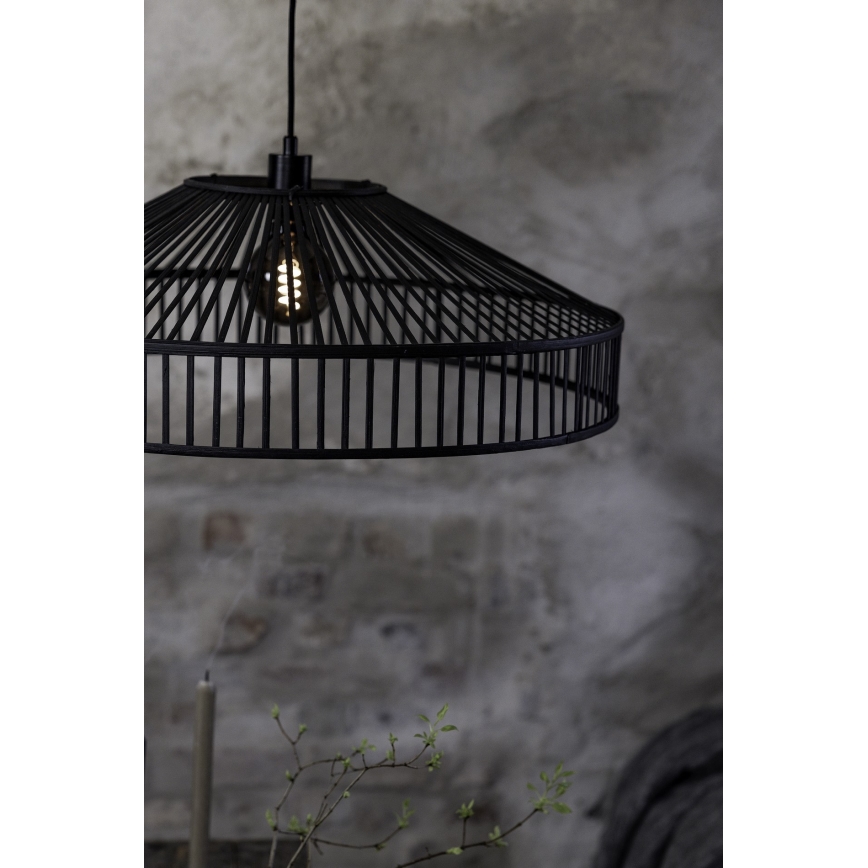 Markslöjd 108782 - Пендел TAPA 1xE27/40W/230V черен/бамбук