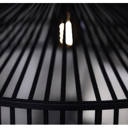 Markslöjd 108782 - Пендел TAPA 1xE27/40W/230V черен/бамбук