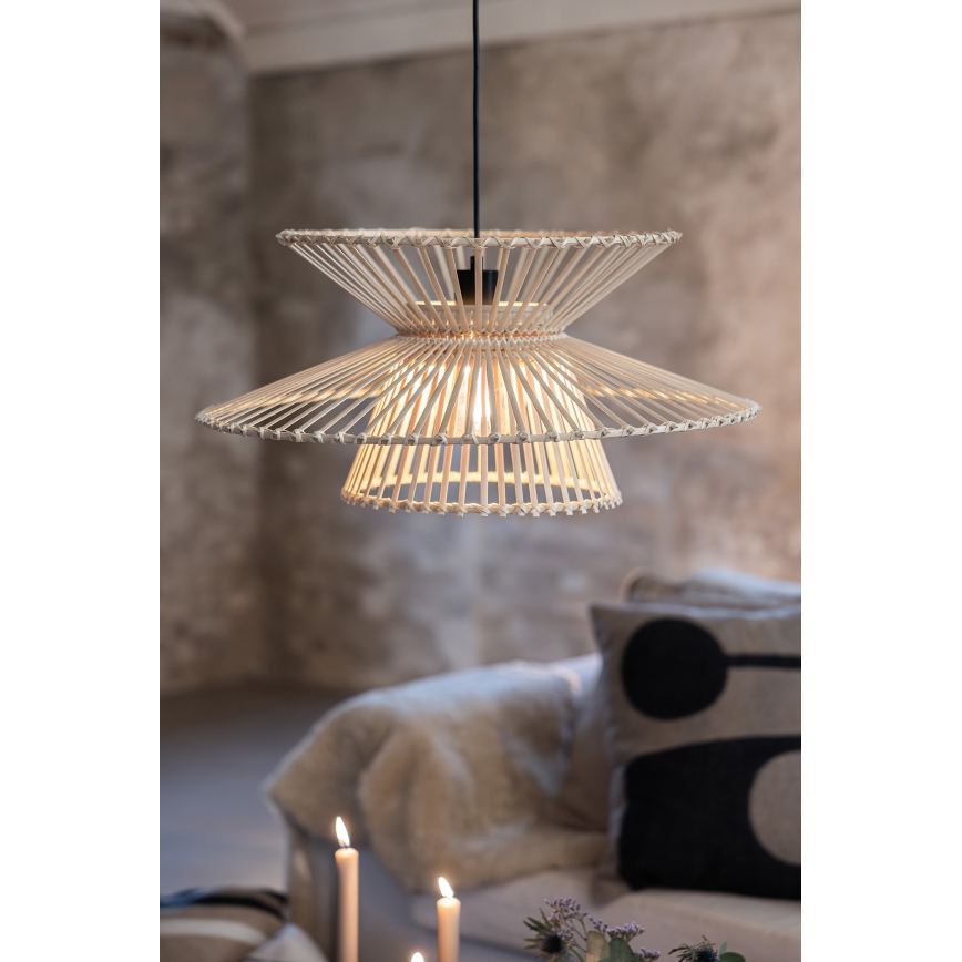 Markslöjd 108785 - Пендел DUPLICI 1xE27/40W/230V бежов/бамбук